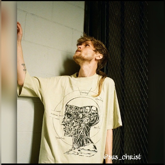 Copes x Slug Christ GOTHBOICLIQUE Anatomy of a Schizophrenic God T-Shirt GBC art - Picture 3 of 9